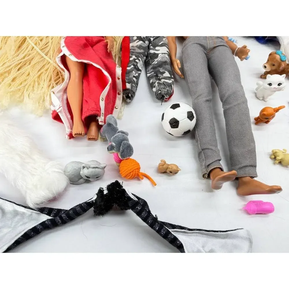 Barbie LOL Surprise OMG Ken Mixed Doll Lot Clothes Accessories 4.70 lb